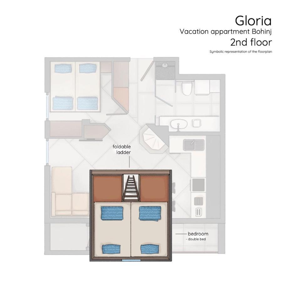 Gloria Holiday - Apartment Bohinj Bagian luar foto